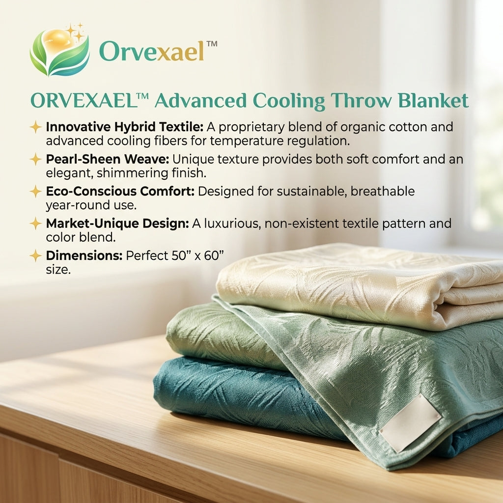Orvexael™ Advanced Cooling Throw Blanket