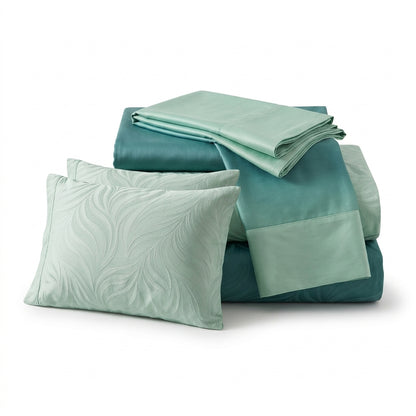 Orvexael™ Celestial Leaf Sateen Sheet Set